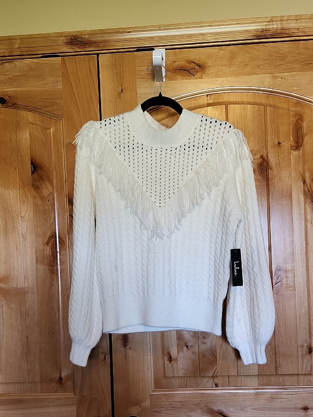 Western Fringe Sweater - NWT